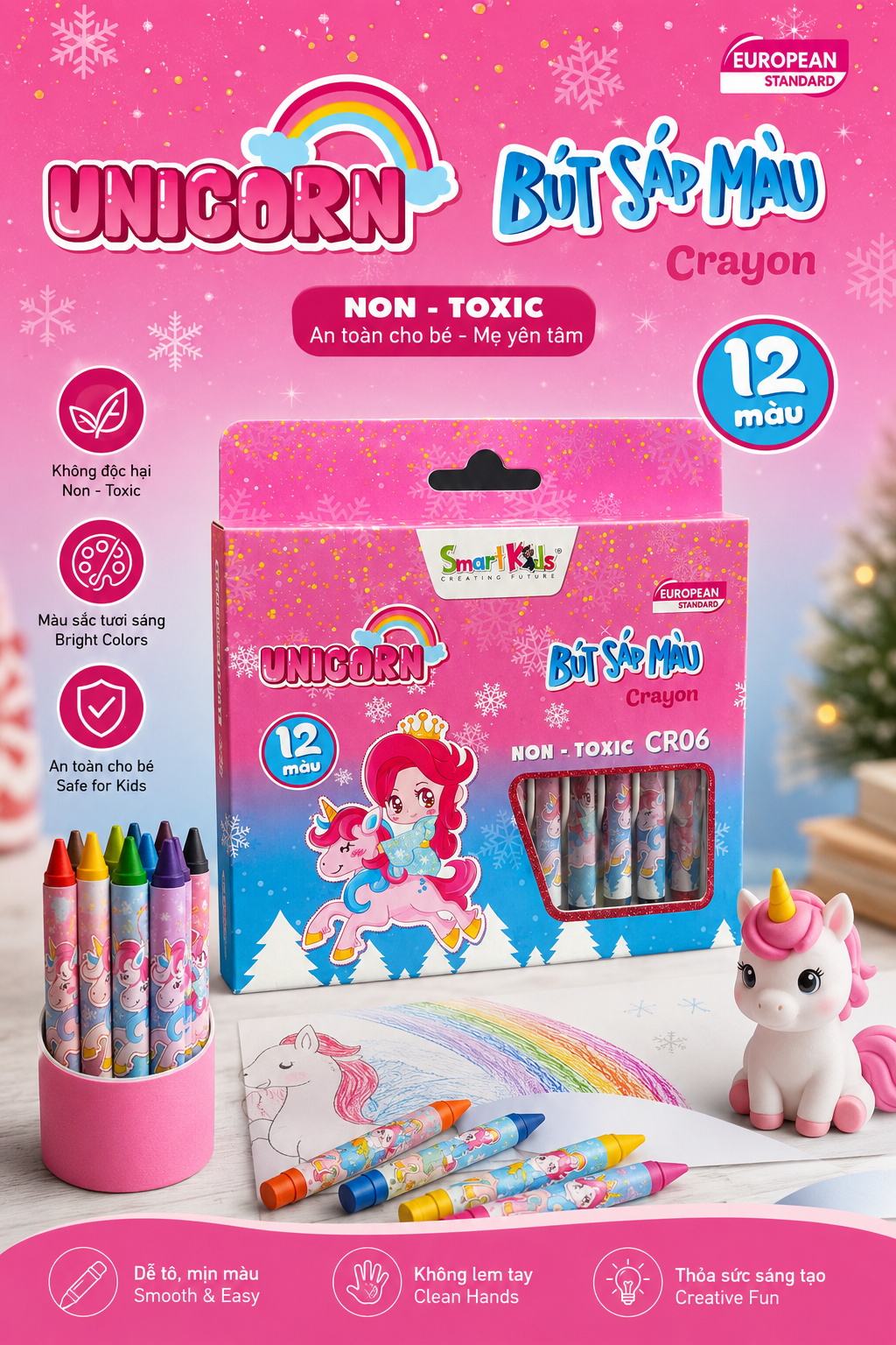 CRAYONS 12 COLOUR