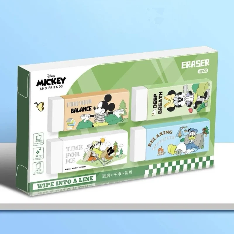 Mickey & Friends Cute Novelty Eraser Set | 4-Piece Character Stationery