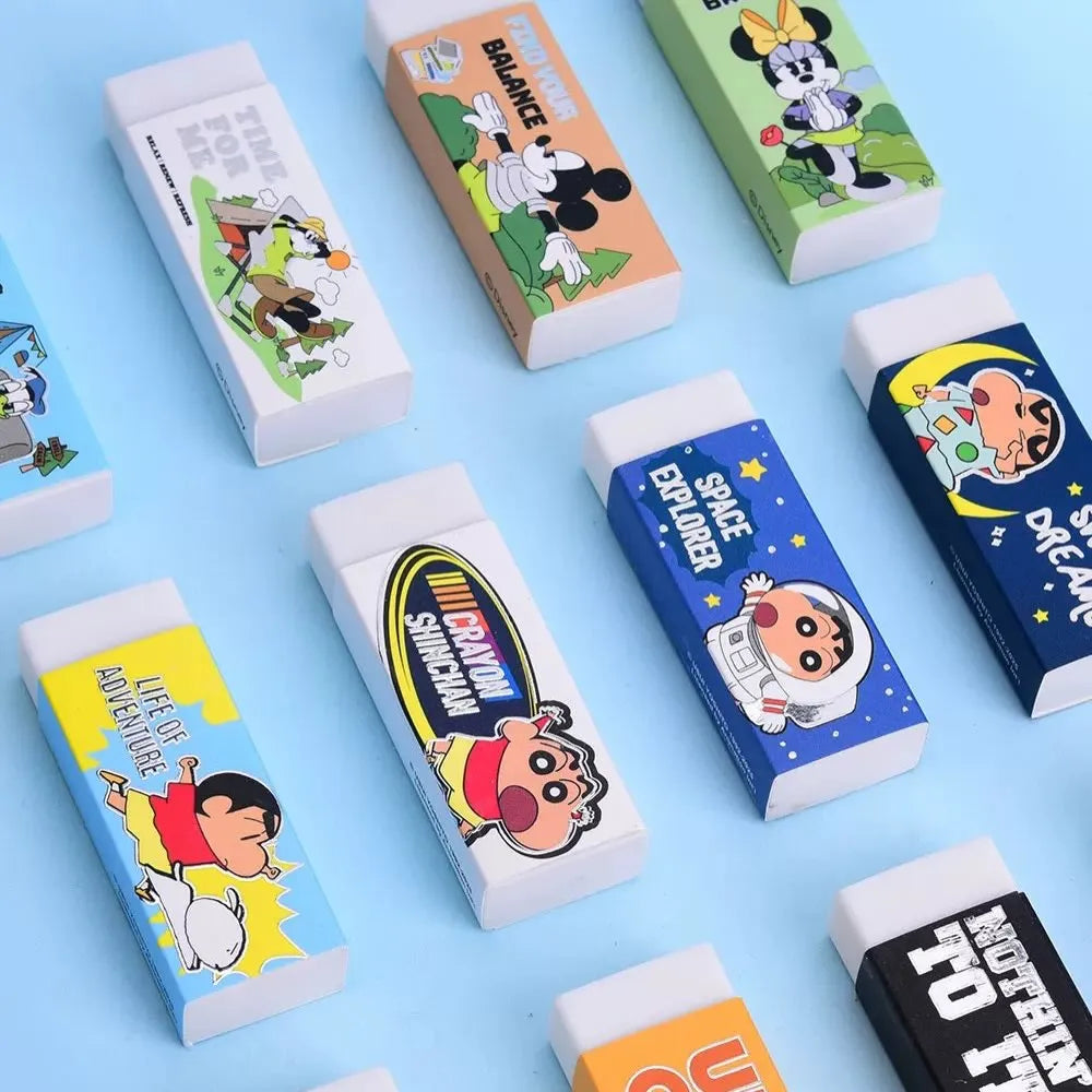 Mickey & Friends Cute Novelty Eraser Set | 4-Piece Character Stationery