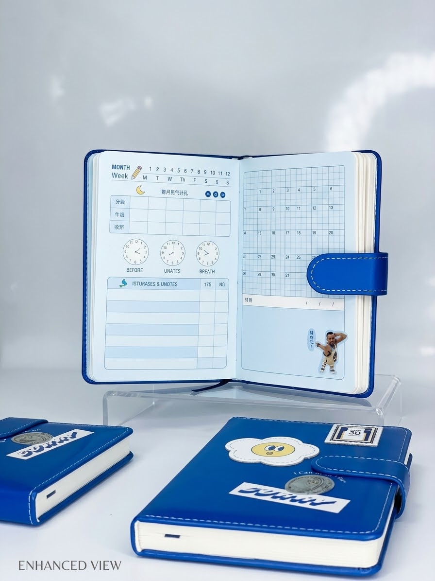 Premium Leather Planner Diary with Buckle Lock