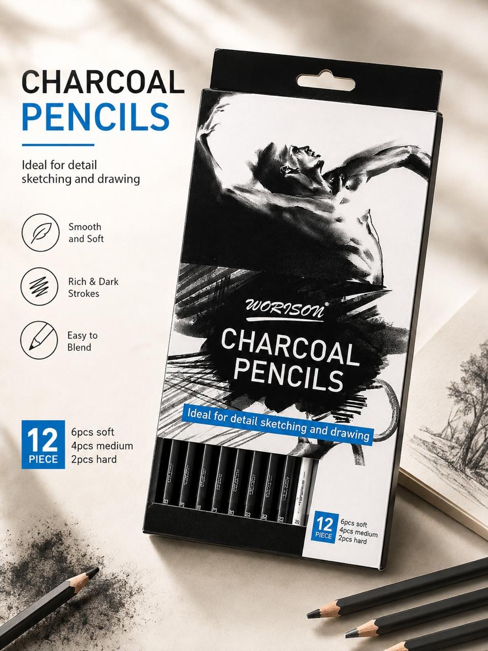 Charcoal pencil